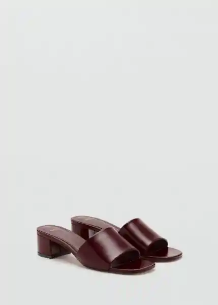 Sandalias Maria Burdeos Talla 38 Mujer Mango