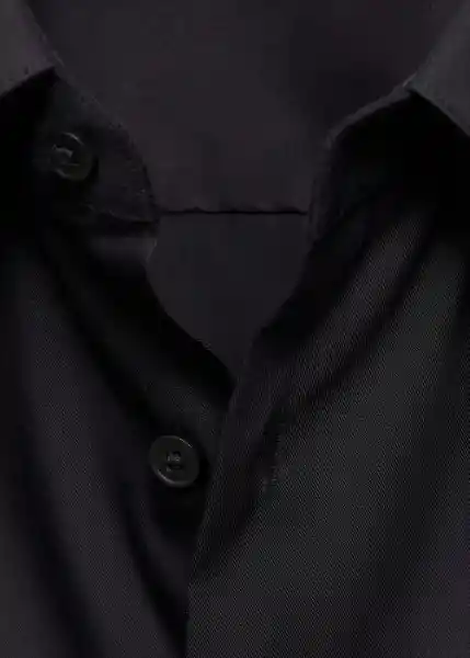 Camisa Emotion Negro Talla S Hombre Mango