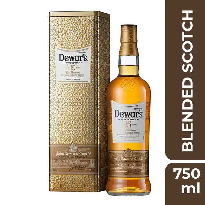 Dewars Whisky True Scotch 15 Años