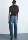 Jean Bet Tejano Oscuro Talla 32 Mujer Mango