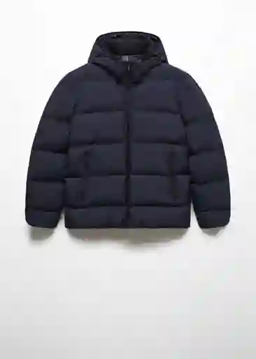 Abrigo Anorak Coli Navy Talla L Hombre Mango