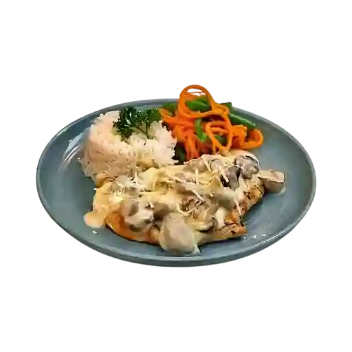 Pechuga en Salsa de Champiñones