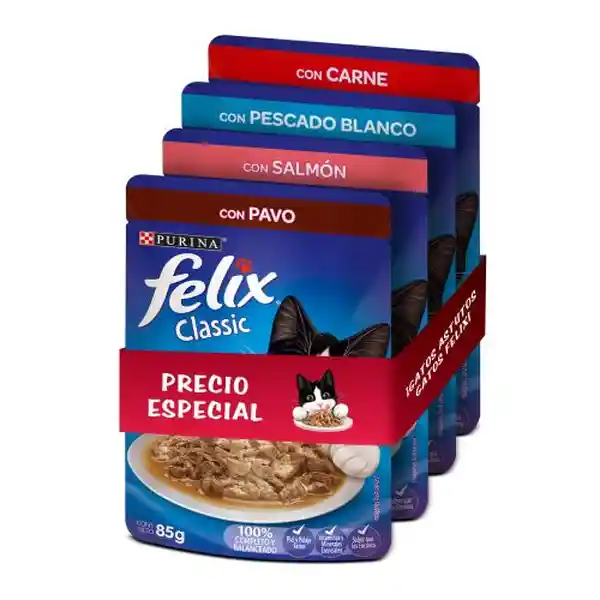 Felix Pack Comida Húmeda Para Gatos Surtido