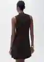 Vestido Sesete Chocolate Talla S Mujer Mango