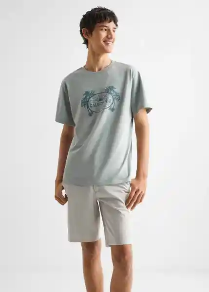 Camiseta Cali Verde Talla 18 Mango Teen Boy Mango