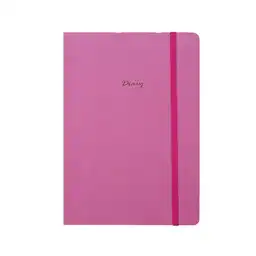 Cuaderno Estampado Con Plan Mensual Fucsia 160 Hojas Miniso