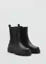 Botines Celer Negro Talla 35 Mujer Mango