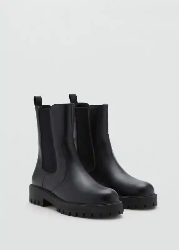 Botines Celer Negro Talla 35 Mujer Mango