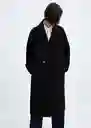 Abrigo Picarol Negro Talla S Mujer Mango