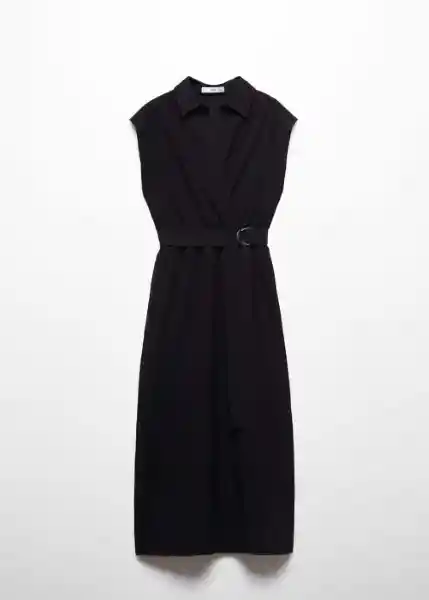 Vestido Parama Negro Talla S Mujer Mango