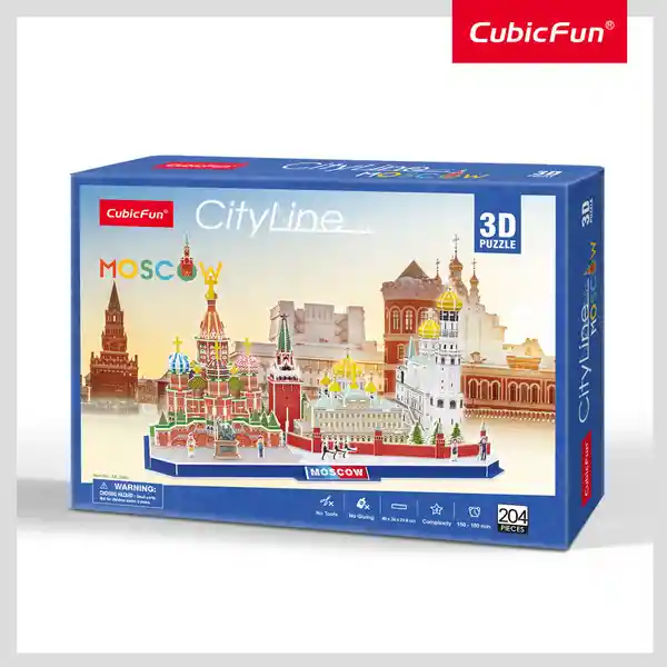 Cubic Fun Rompecabezas City Line Moscú 3D