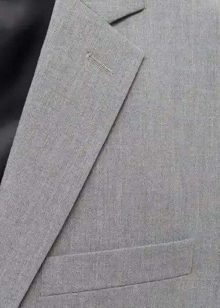 Blazer Americana Paris Gris Talla 46 Hombre Mango