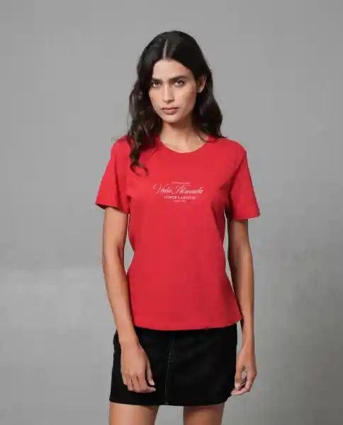 Camiseta Mujer Rojo XL 202G019_ROJ181657 Rifle
