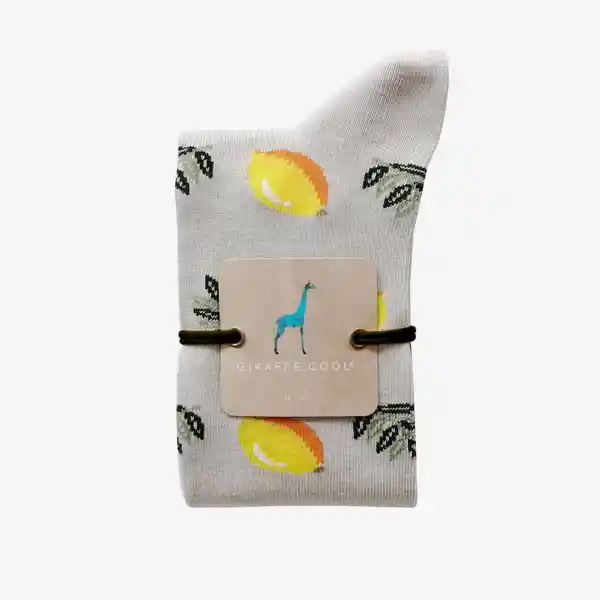 Giraffe Cool Medias Limones Blanco y Amarillo