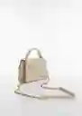 Bolso P Victoria Off White Mujer Mango