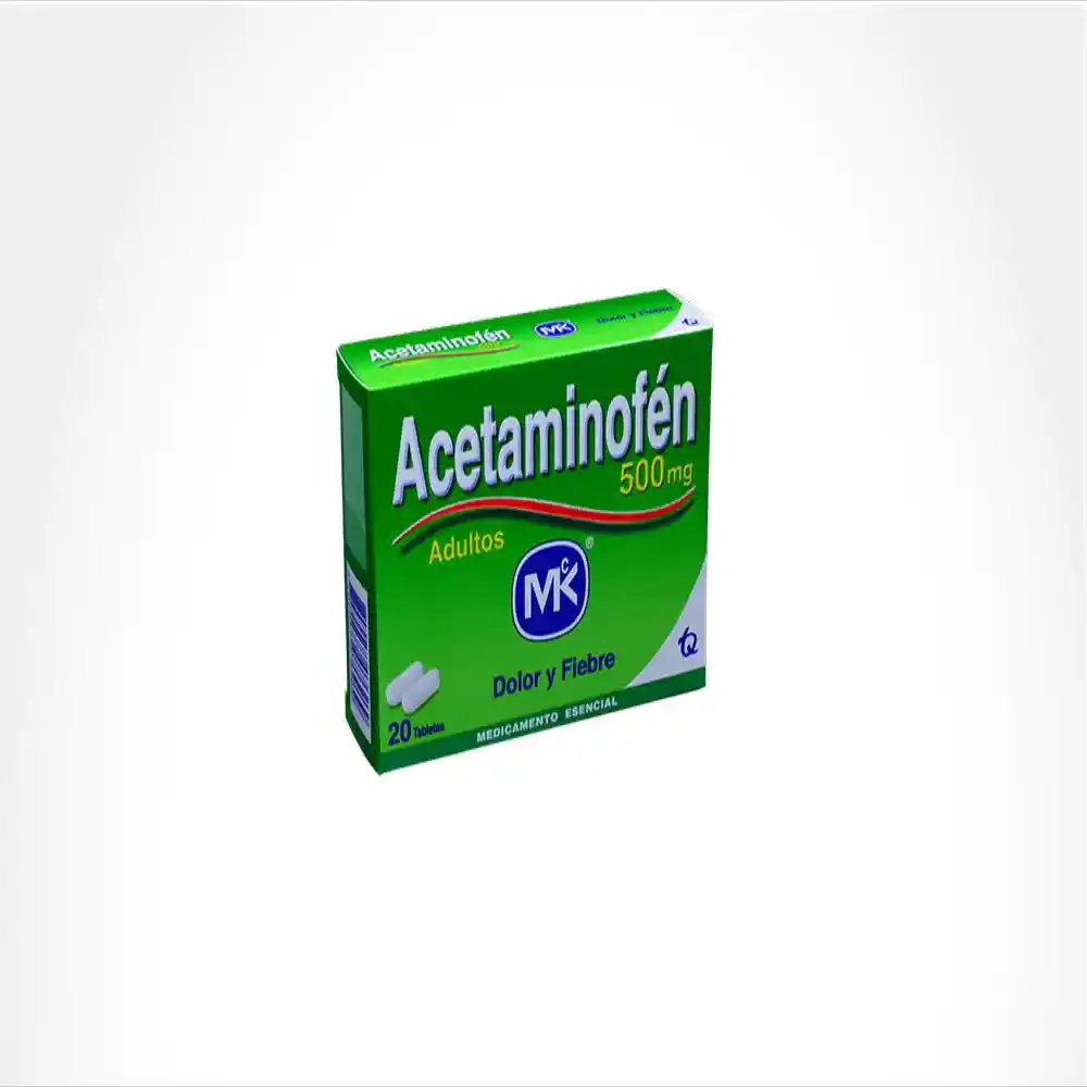 Acetaminofen Mk Adultos Tabletas 