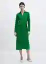 Vestido Bilma6 Verde Talla S Mujer Mango