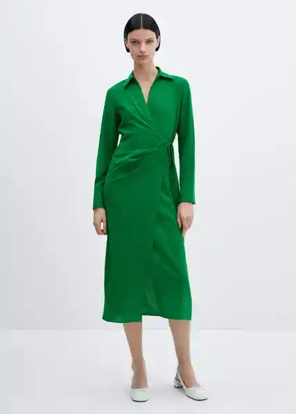 Vestido Bilma6 Verde Talla S Mujer Mango