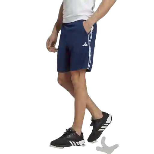 Adidas Pantaloneta Tr-Es Piq 3Sho de Hombre Azul Talla M
