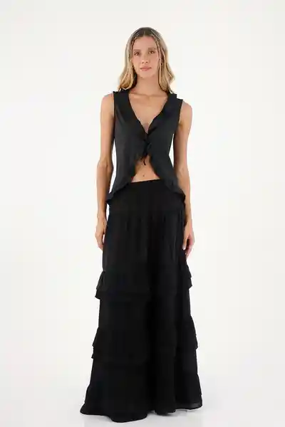 Falda Larga Julie Negro Talla 01 S