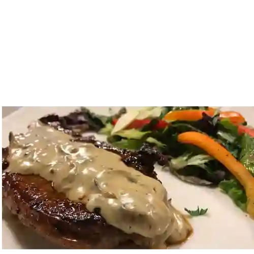 Churrasco en Salsa de Champiñones