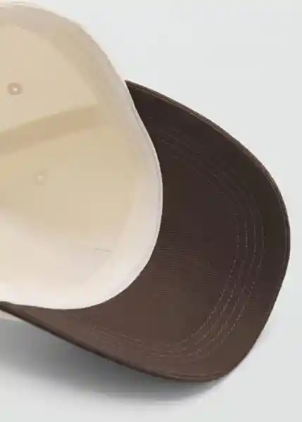 Gorra Archive Marrón Talla 99 Mujer Mango