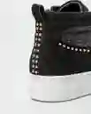 Tenis Hi Top Shimmer Negro Sombrio Ultraoscuro 37 Chevignon