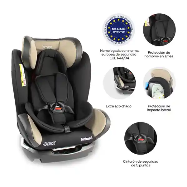 Bebesit Silla Auto Advanced Gray