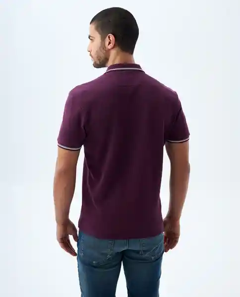 Camiseta Hombre Morado Talla M 809F007 Americanino