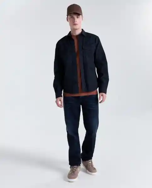 Camisa Hombre Negro Talla L 819G500_NEG194004 Americanino