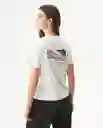 Camiseta Graphic Femenino Crudo Pristino Claro Talla M Chevignon