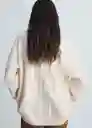 Buzo Cárdigan Taldote Crudo Talla XL Mujer Mango