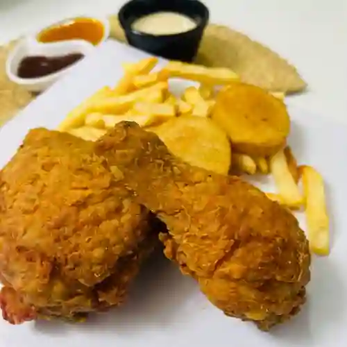 Pollo Broaster de 1/4 Pernil