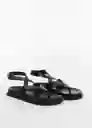 Sandalias Utila Negro Talla 42 Mujer Mango