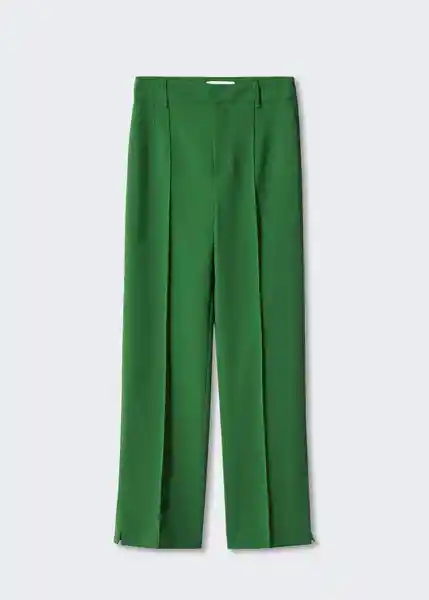 Pantalón Maca Verde Talla 44 Mujer Mango