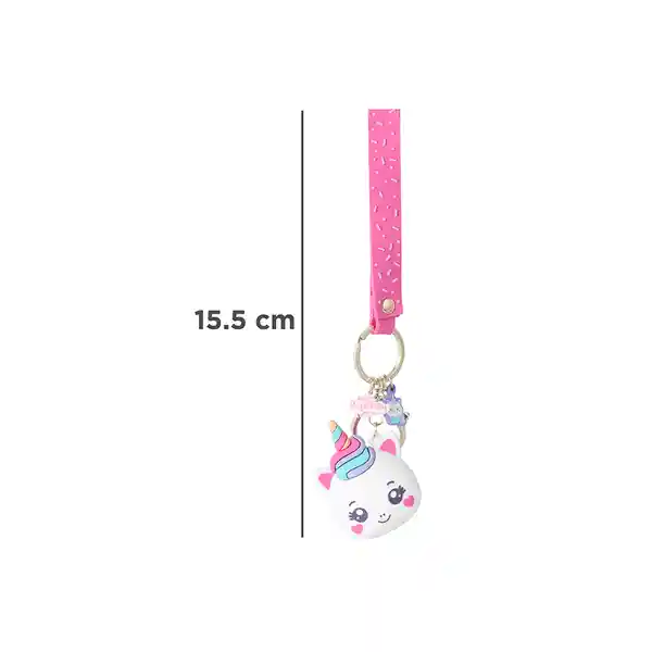 Llavero 3D Unicornio Serie Mis Pastelitos Miniso