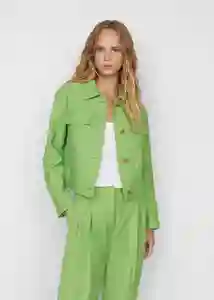 Chaqueta Blair-W Verde Talla S Mujer Mango