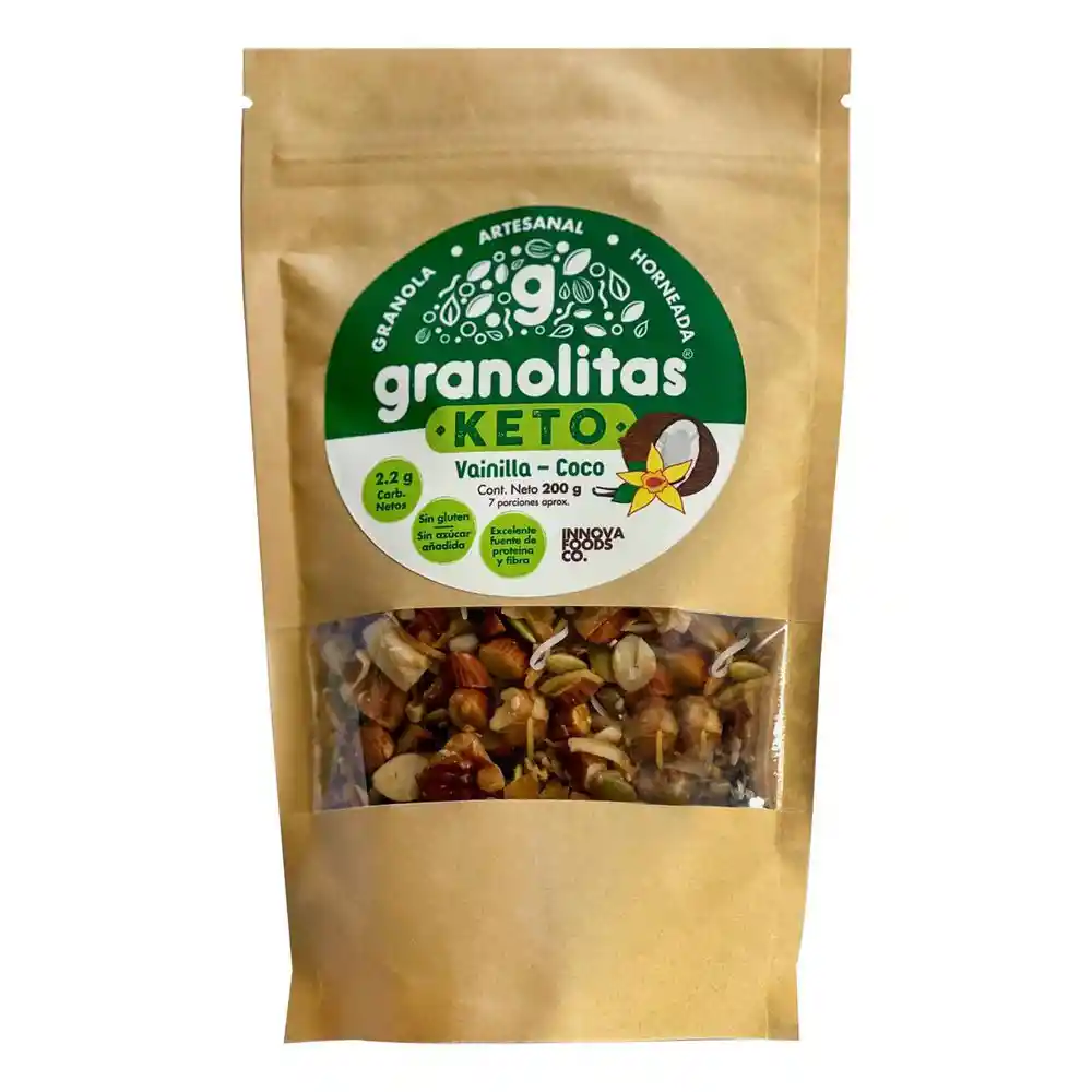 Granolitas Granola Keto de Vainilla y Coco