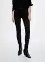 Jeans Biker Tejano Negro Talla 36 Mujer Mango