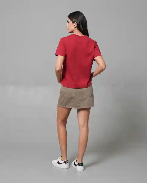 Camiseta Mujer Rojo L 203G010_ROJ181442 Rifle