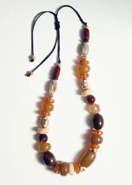 Collar Travis Marrón Talla 99 Mujer Mango