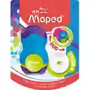 Maped Sacapuntas 2 en 1 con Borrador Loopy Colorful