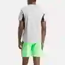Reebok Camiseta Para Entrenamiento Hombre Gris Talla S