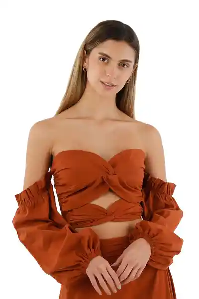 Top Kai Terracota Talla L Mercedes Campuzano