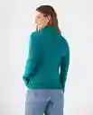 Saco Tejido Verde Pino Medio Talla S 169F104 Esprit