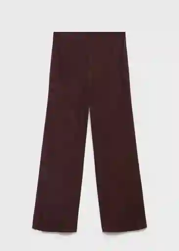 Pantalón Michi Burdeos Talla L Mujer Mango