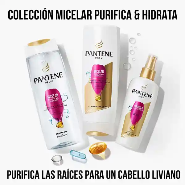 Acondicionador Pantene Pro-V Micelar Purifica y Hidrata Rinse 400 ml