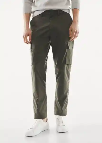 Pantalón Potasio Khaki Talla 46 Hombre Mango