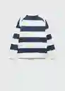 Sudadera Stripes7 Navy Talla 12 Niños Mango