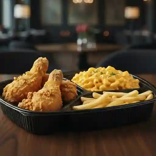 Combo broaster macarrones al queso